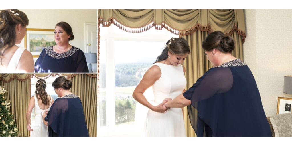 bride first look with maid of honor