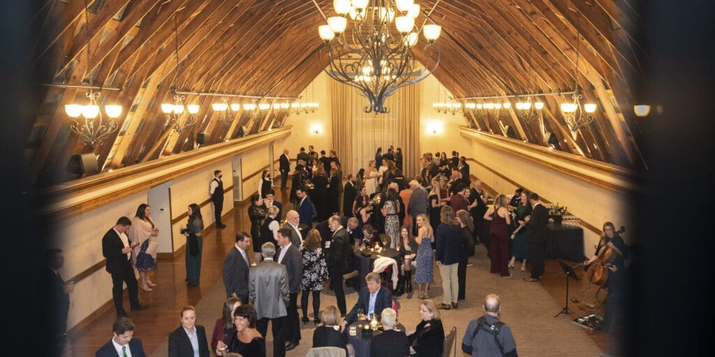 wide image of entire cocktail hour