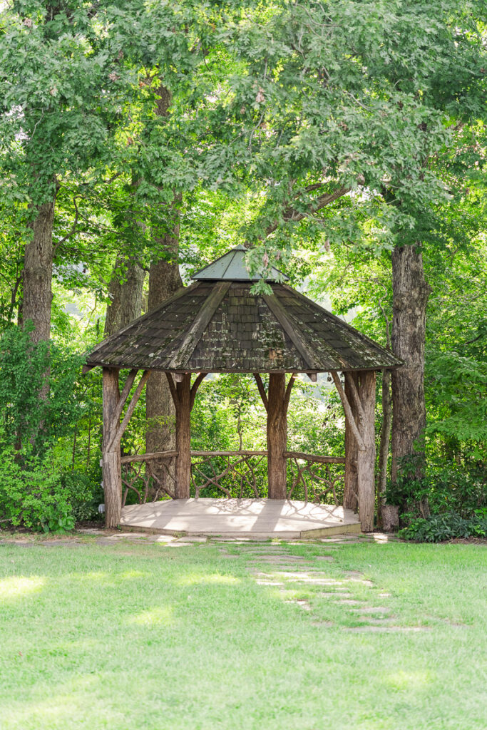 ceremony location and altar at The Farm A Gathering Place Wedding Venue