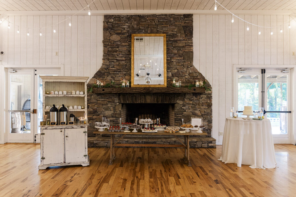 indoor ceremony and reception option at The Farm A Gathering Place Asheville Candler Wedding Venue