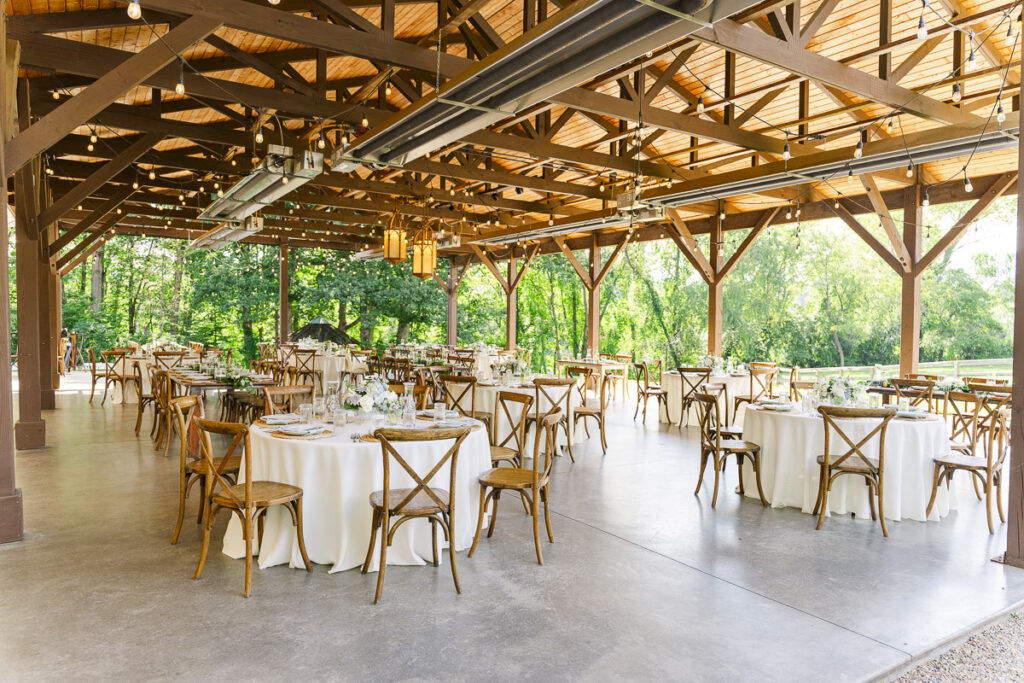 wide empty reception The Farm A Gathering Place Wedding Venue